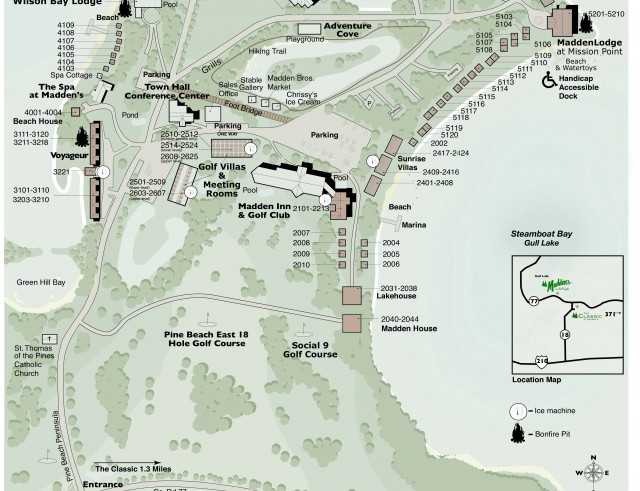 Gull Lake Resort Map 0301