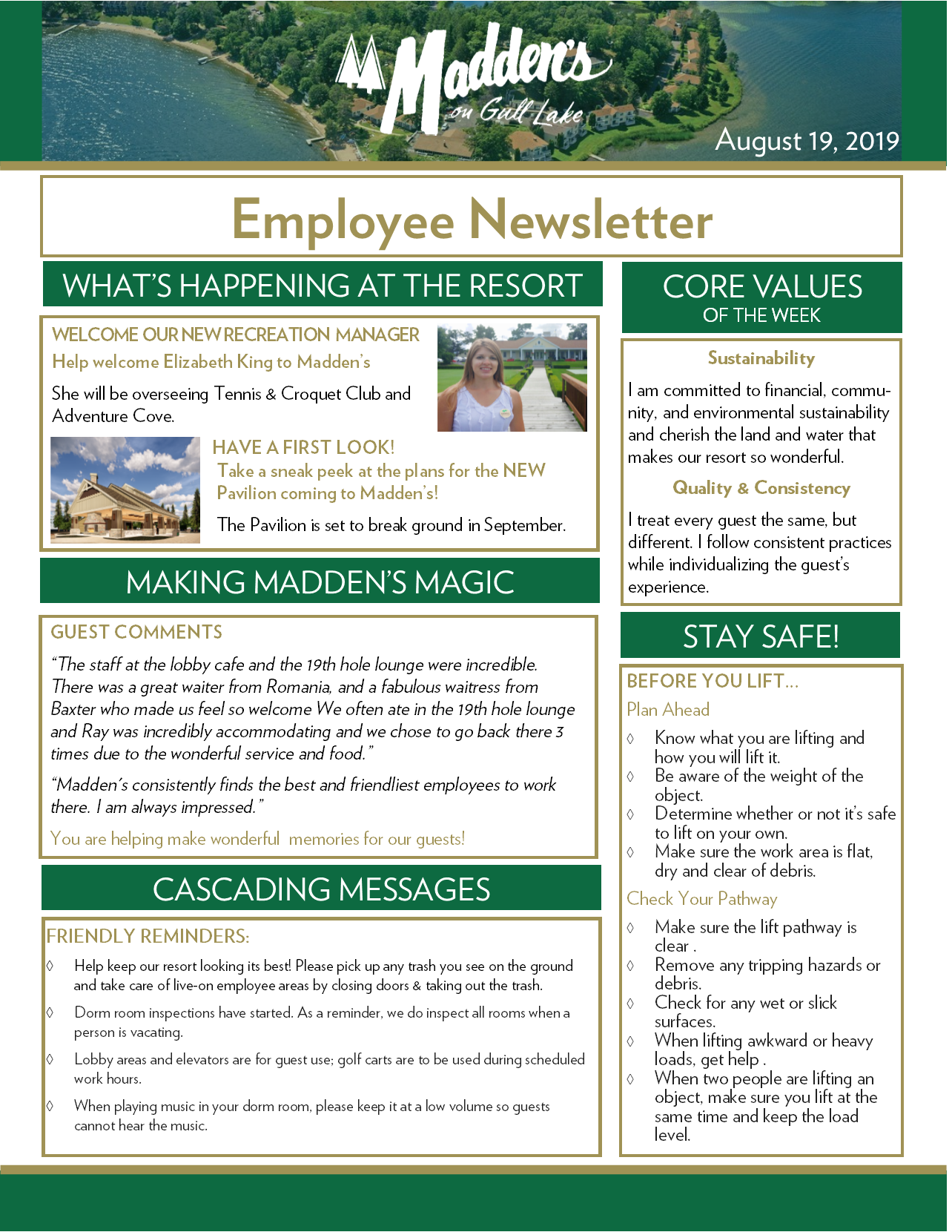 using tv for employee newsletters
