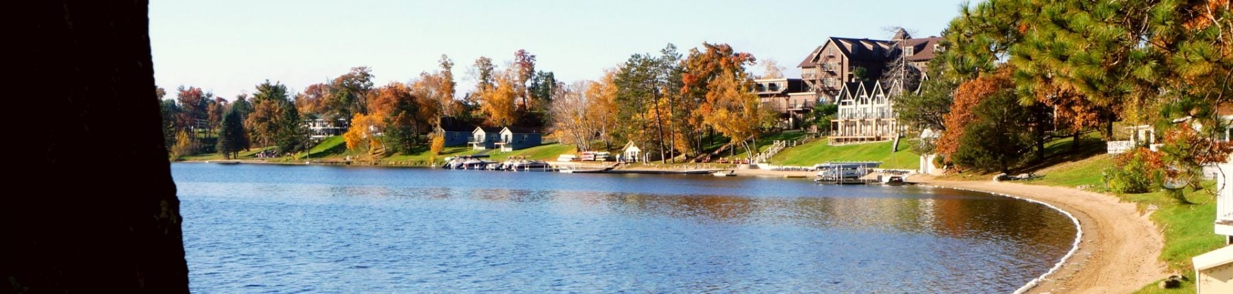 The Gull Lake and its surroundings during fall