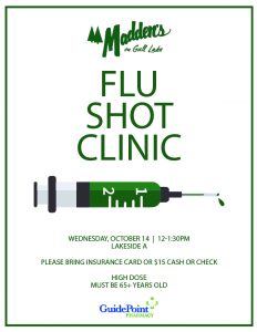 Flu Shot Clinic at Madden's on Gill Lake